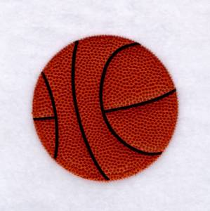 Picture of Basketball Applique Ball 8" H (Zig Zag) Machine Embroidery Design