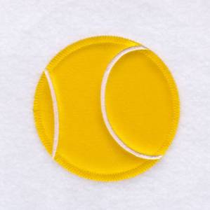 Picture of Tennis Applique Ball 8" H (Zig Zag) Machine Embroidery Design