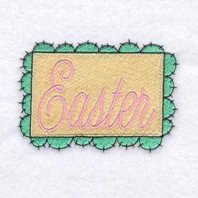 Country Easter Card Machine Embroidery Design