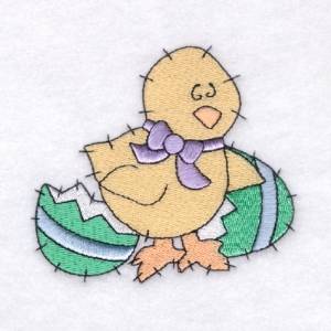 Picture of Country Hatched Chick Machine Embroidery Design