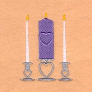 Picture of Unity Candle Machine Embroidery Design