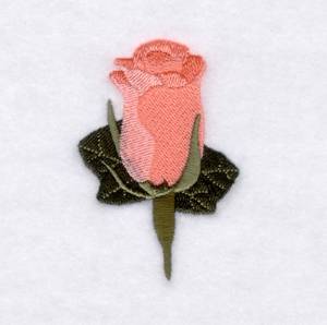 Picture of Rose Boutonniere Machine Embroidery Design