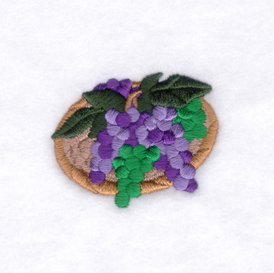 Grape Basket Machine Embroidery Design