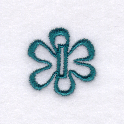 Flower Buttonholes 1/2 Inch  #4 Machine Embroidery Design