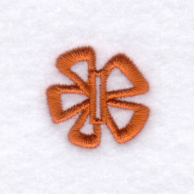 Flower Buttonholes 1/2 Inch  #6 Machine Embroidery Design