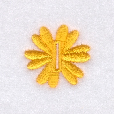 Flower Buttonholes 1/2 Inch  #8 Machine Embroidery Design