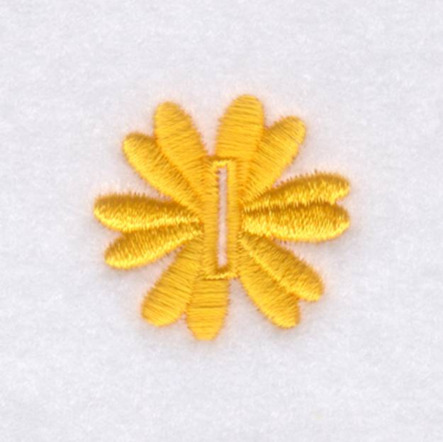Picture of Flower Buttonholes 1/2 Inch  #8 Machine Embroidery Design