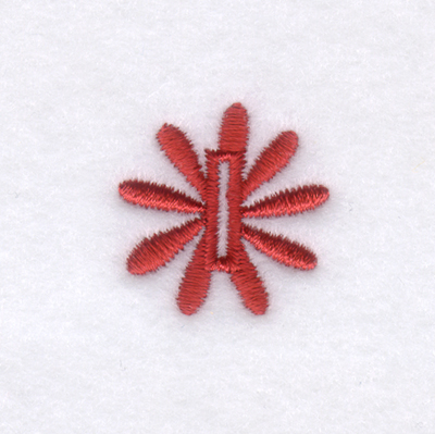 Flower Buttonholes 1/2 Inch  #10 Machine Embroidery Design