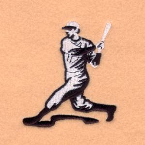 Picture of Baseball Hitter Machine Embroidery Design