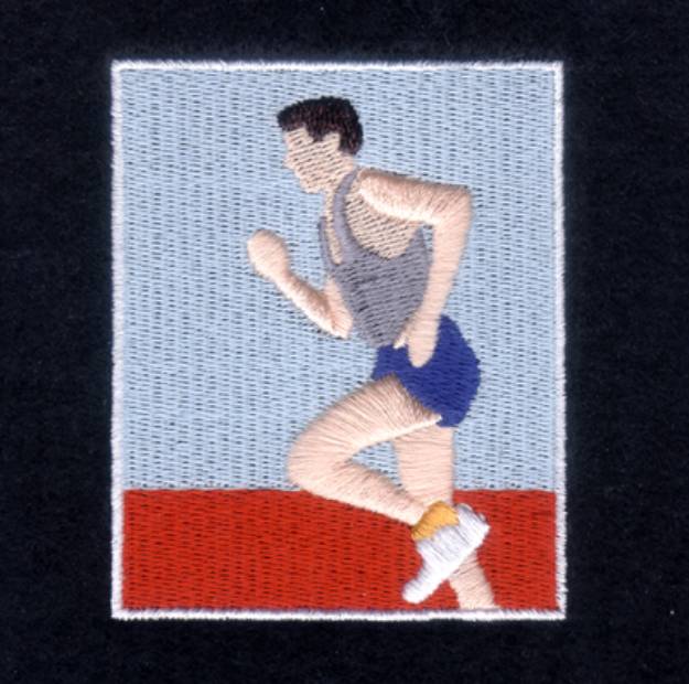 Picture of Track Sports Card Machine Embroidery Design