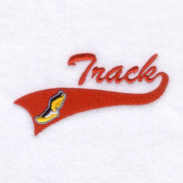 Picture of Track Script Tail Machine Embroidery Design