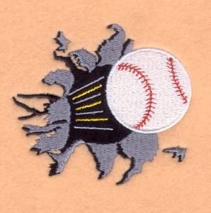 Picture of Baseball Blast Machine Embroidery Design