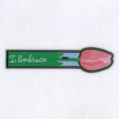 I Embrace Bookmark Machine Embroidery Design