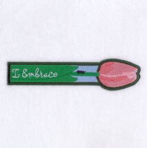 Picture of I Embrace Bookmark Machine Embroidery Design
