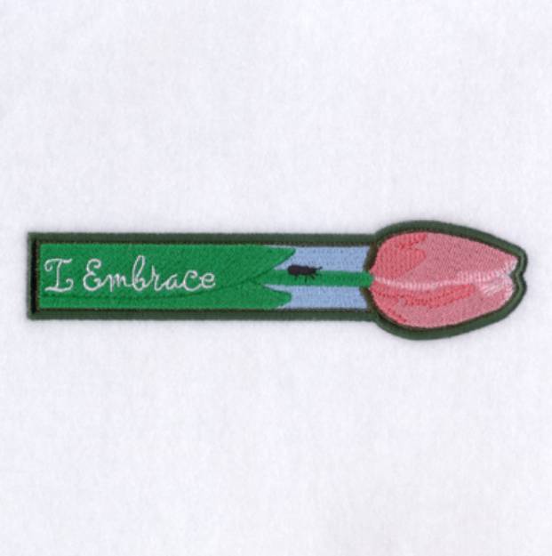 Picture of I Embrace Bookmark Machine Embroidery Design