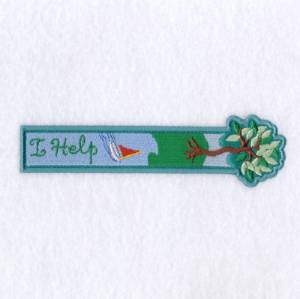 Picture of I Help Bookmark Machine Embroidery Design