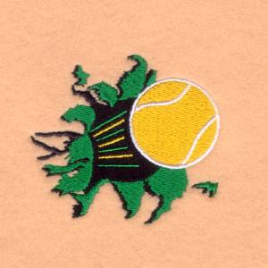 Picture of Tennis Blast Machine Embroidery Design