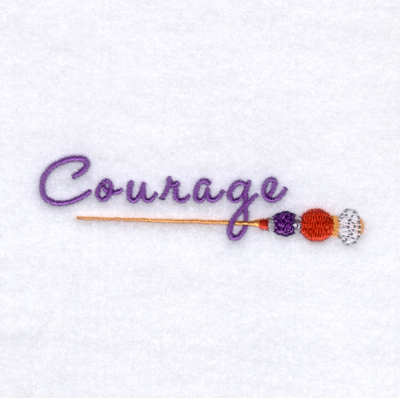 Red Hat Courage Machine Embroidery Design