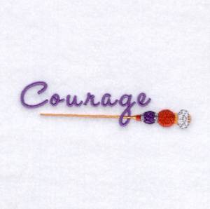 Picture of Red Hat Courage Machine Embroidery Design