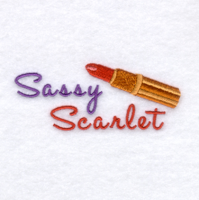 Sassy Scarlet Machine Embroidery Design