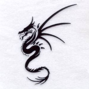 Picture of Asian Dragon #2 Machine Embroidery Design