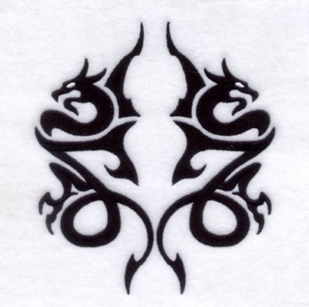 Picture of Asian Dragon #3 Machine Embroidery Design