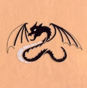 Picture of Asian Dragon #4 Machine Embroidery Design