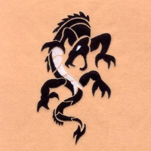 Picture of Asian Dragon #5 Machine Embroidery Design