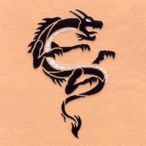 Picture of Asian Dragon #6 Machine Embroidery Design