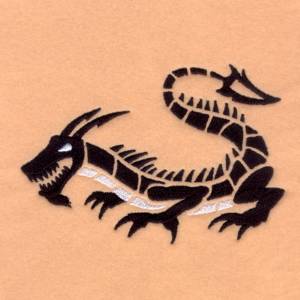 Picture of Asian Dragon #8 Machine Embroidery Design