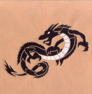 Picture of Asian Dragon #10 Machine Embroidery Design