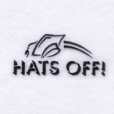 Hats Off Machine Embroidery Design