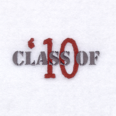 Class of 10 Machine Embroidery Design