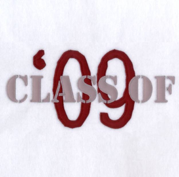 Picture of Class of 09 Appliqué Machine Embroidery Design
