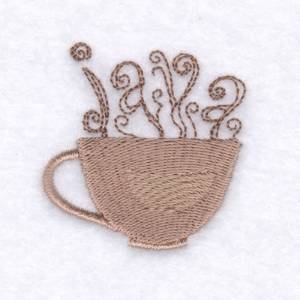 Picture of Cup of Java Machine Embroidery Design