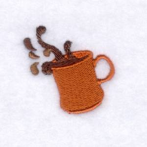 Picture of Spilling Mug Machine Embroidery Design