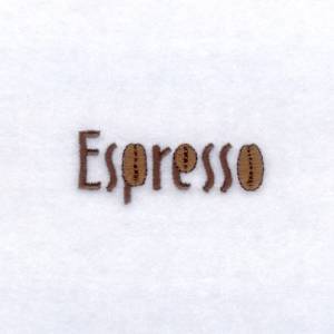 Picture of Espresso Text Machine Embroidery Design