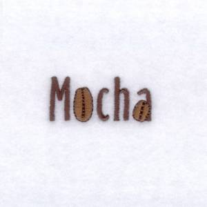 Picture of Mocha Text Machine Embroidery Design