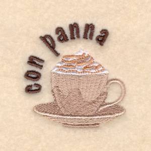Picture of Con Panna Machine Embroidery Design