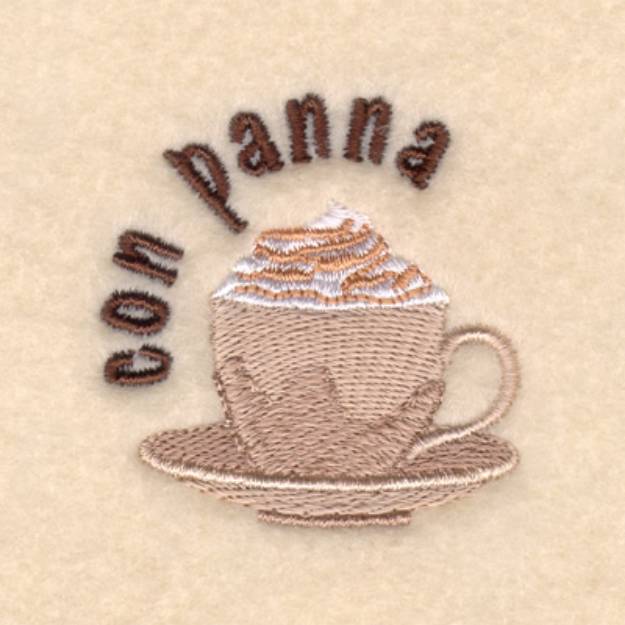 Picture of Con Panna Machine Embroidery Design