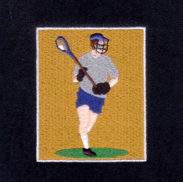 Picture of Lacrosse Sports Card Machine Embroidery Design