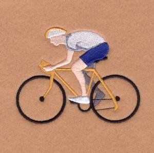 Picture of Cyclist #1 Machine Embroidery Design