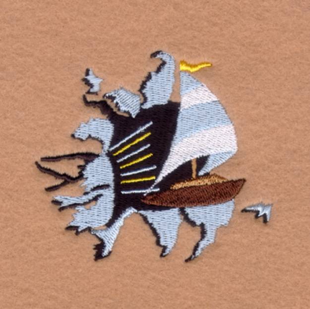 Picture of Sailing Blast Machine Embroidery Design