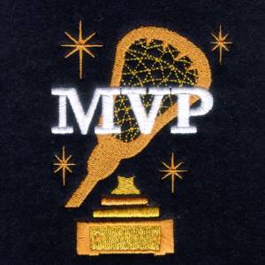 Picture of Lacrosse MVP Trophy Machine Embroidery Design