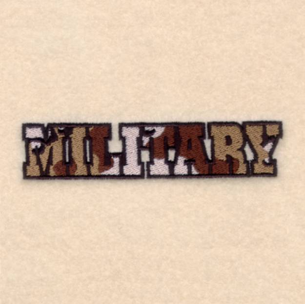 Picture of Military Small Machine Embroidery Design