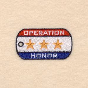 Picture of Operation Honor Small Machine Embroidery Design