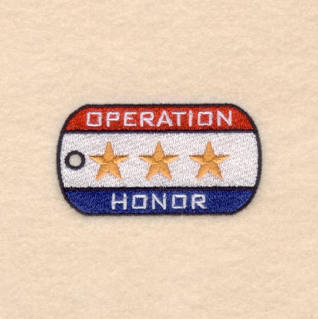 Picture of Operation Honor Small Machine Embroidery Design