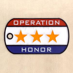 Picture of Operation Honor Applique Machine Embroidery Design