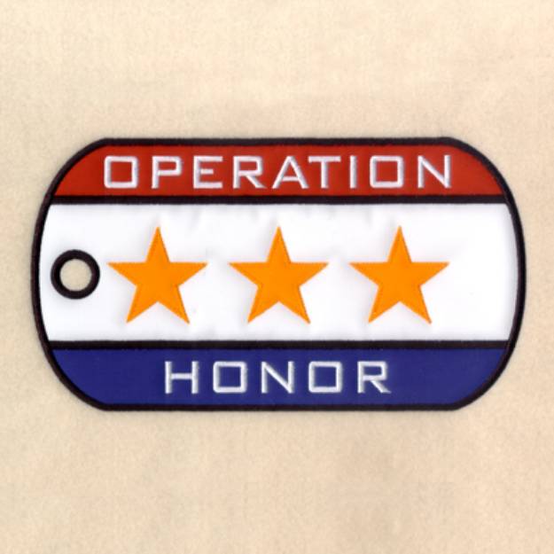 Picture of Operation Honor Applique Machine Embroidery Design