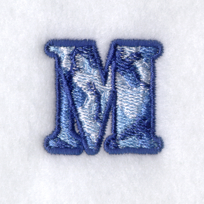 Camo M Machine Embroidery Design